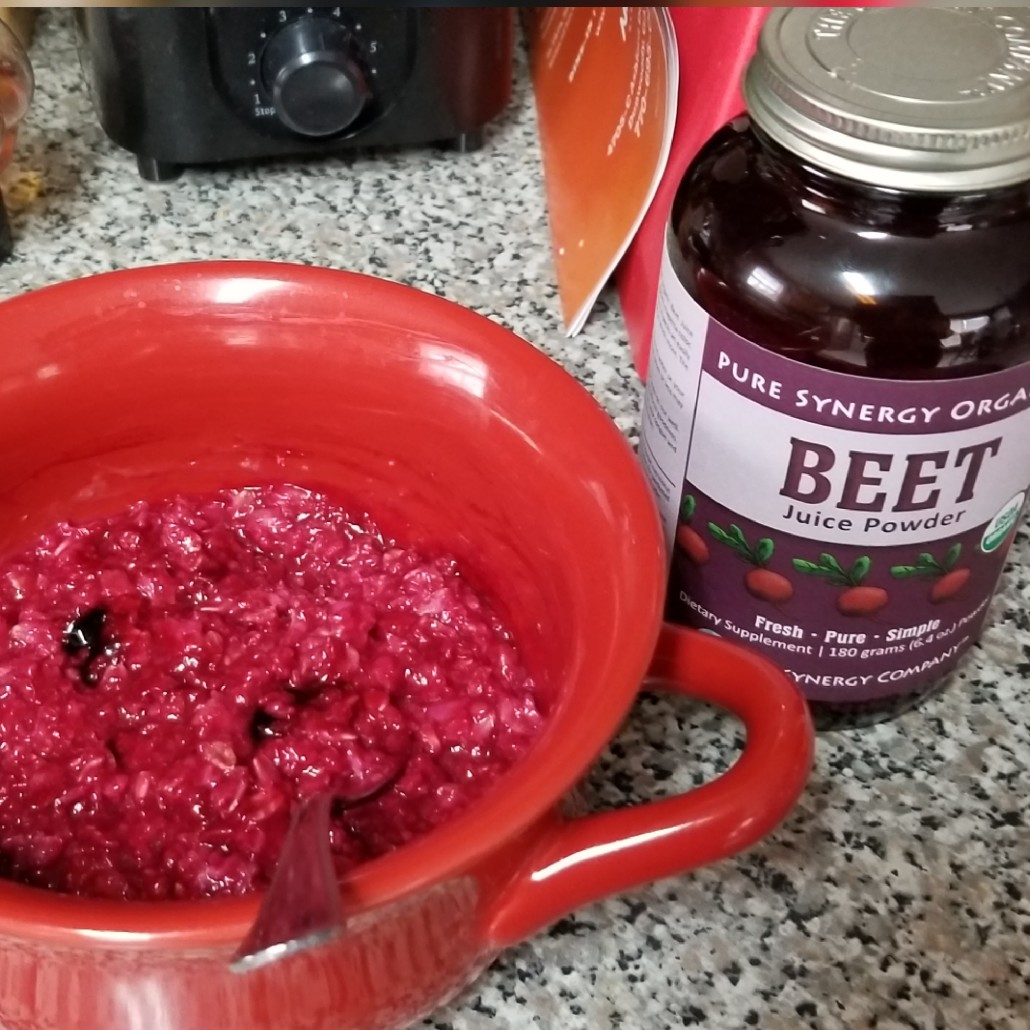 beet-powder-oatmeal