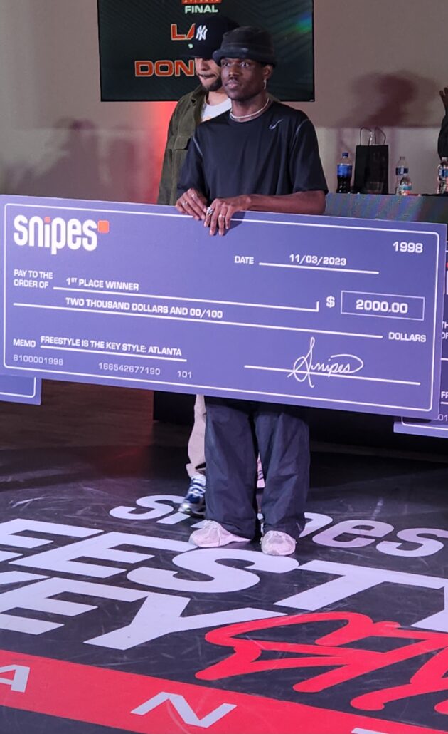 Snipes 1st place